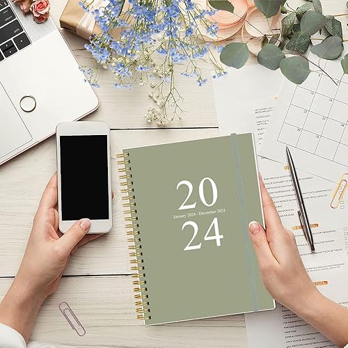 Miniatura 7 de Agenda 2024  Agenda semanal y mensual 2024 y diario para seguimiento de objetivos, agenda académica 2024 de enero de 2024 a diciembre de 2024,