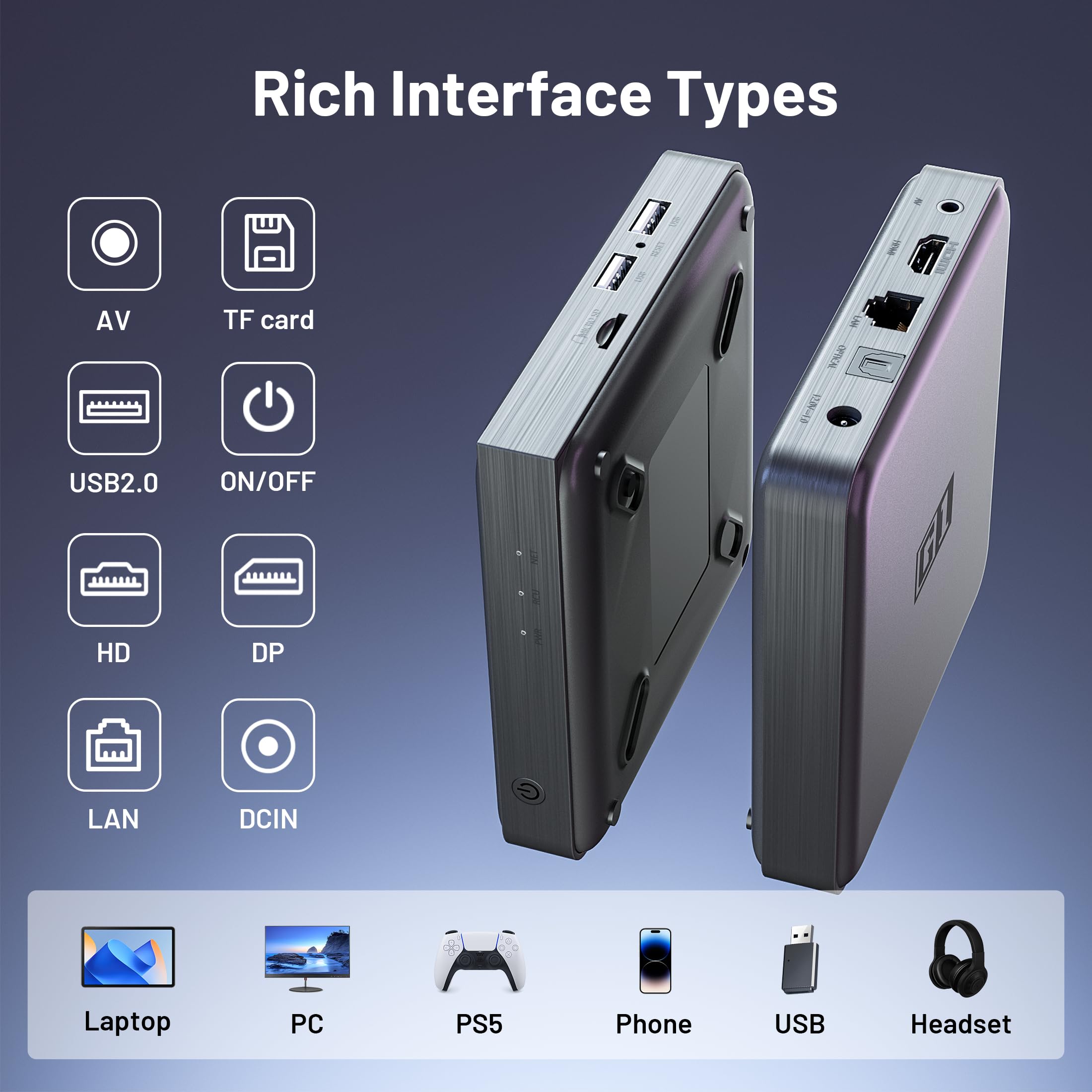 Kinhank G1 Android TV 14.0 Boxes 4K, Smart TV Box Compatible with Google and Netflix Certified,4GB+32GB Box Android 2025 Compatible Dolb Visio·Digtal+,DTS X,HDR10+,WiFi 6 BT 5.0,AV1,Voice Assistant