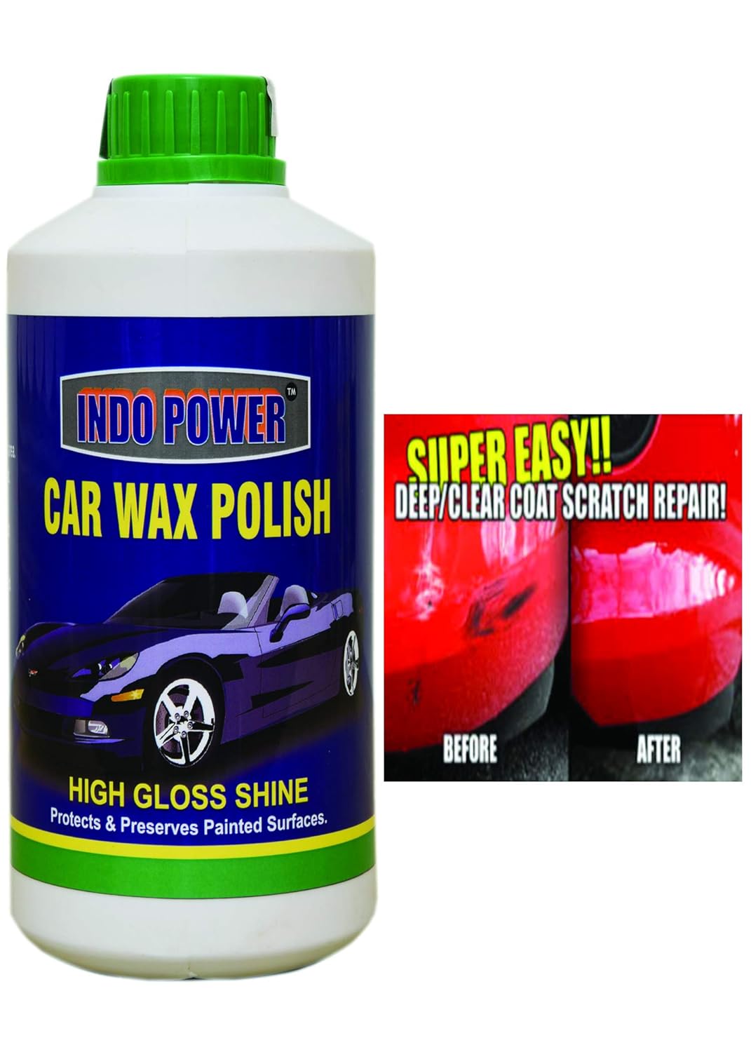 INDOPOWER CAR Wax Polish 1kg. Amazon.in Car & Motorbike