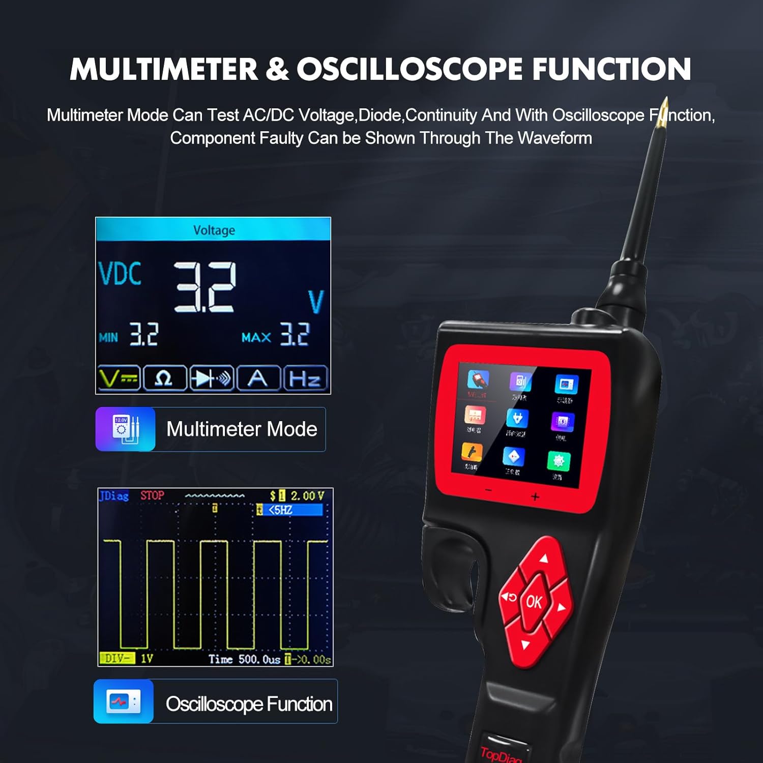 Topdiag P200 Power Circuit Probe Kit Advanced Automotive Electrical