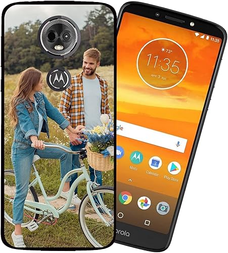Miniatura 2 de Styletify Funda de fotos personalizada para Moto E5 Plus, funda de silicona a prueba de golpes, funda de teléfono personalizada de caramelo suave,