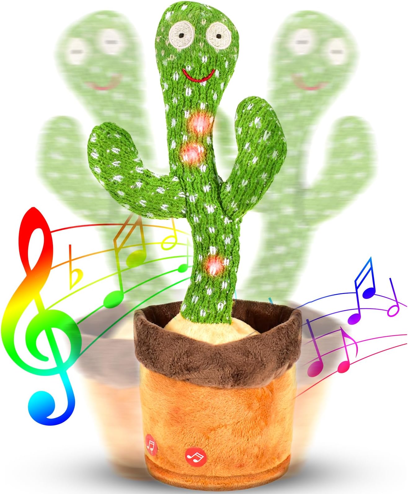bdao gift Talking Cactus Toys for 2 Year old Boy,Dancing Cactus Toy for 1 Year Old,Interactive Baby Toys for 12+ Months,Baby Encourage Speech Toys