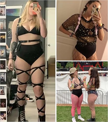 Miniatura 7 de Pantalones cortos para mujer, para festival, cintura alta, control de abdomen, leggings de yoga exóticos