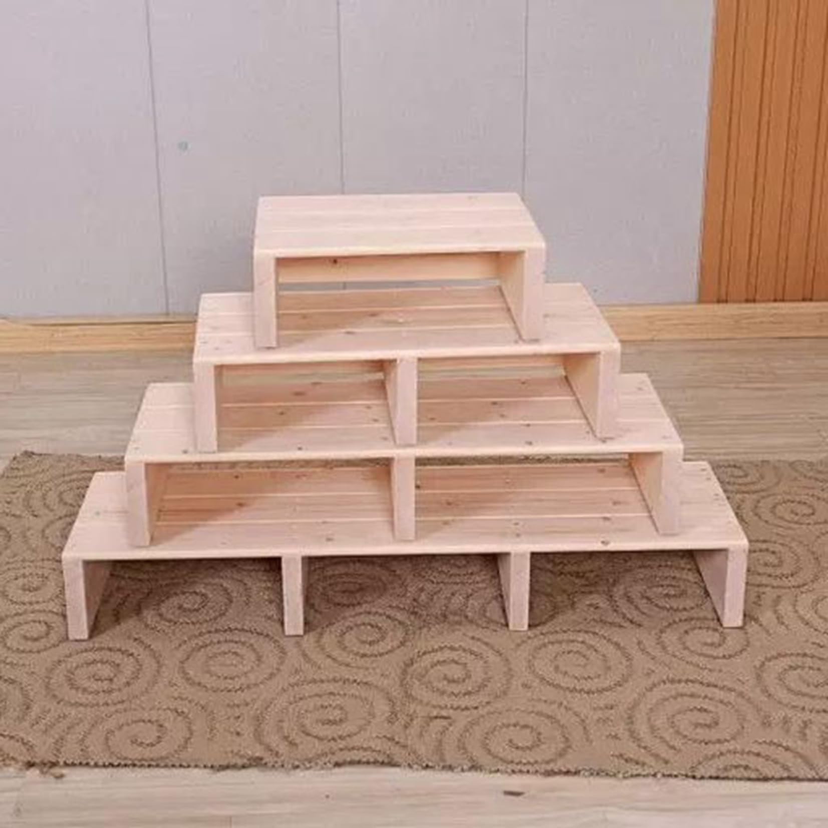 Amazon｜玄関台 ステップ台 低床踏み台 60*30*6cm ひざ負担軽減 木製