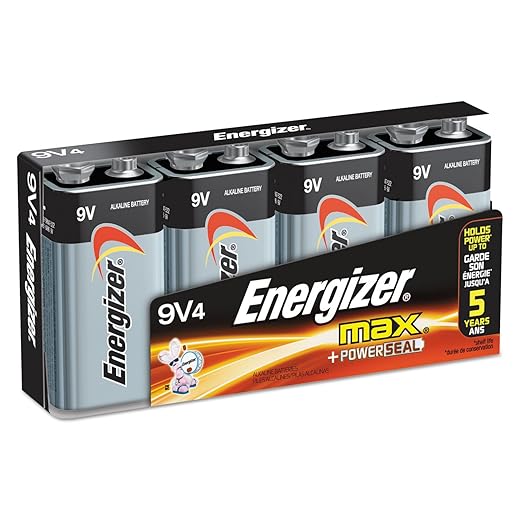 9V Alkaline Battery Bulk Pack - 4-Pack