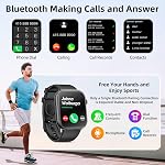 Hwagol Smart Watch (Answer/Make Call) 1.85inch Fitness Tracker, DIY Dials/Pedometer/Calories/Multiple Sport Modes/Voice Assistant, Smart Watches for Men Women Android iOS Phones