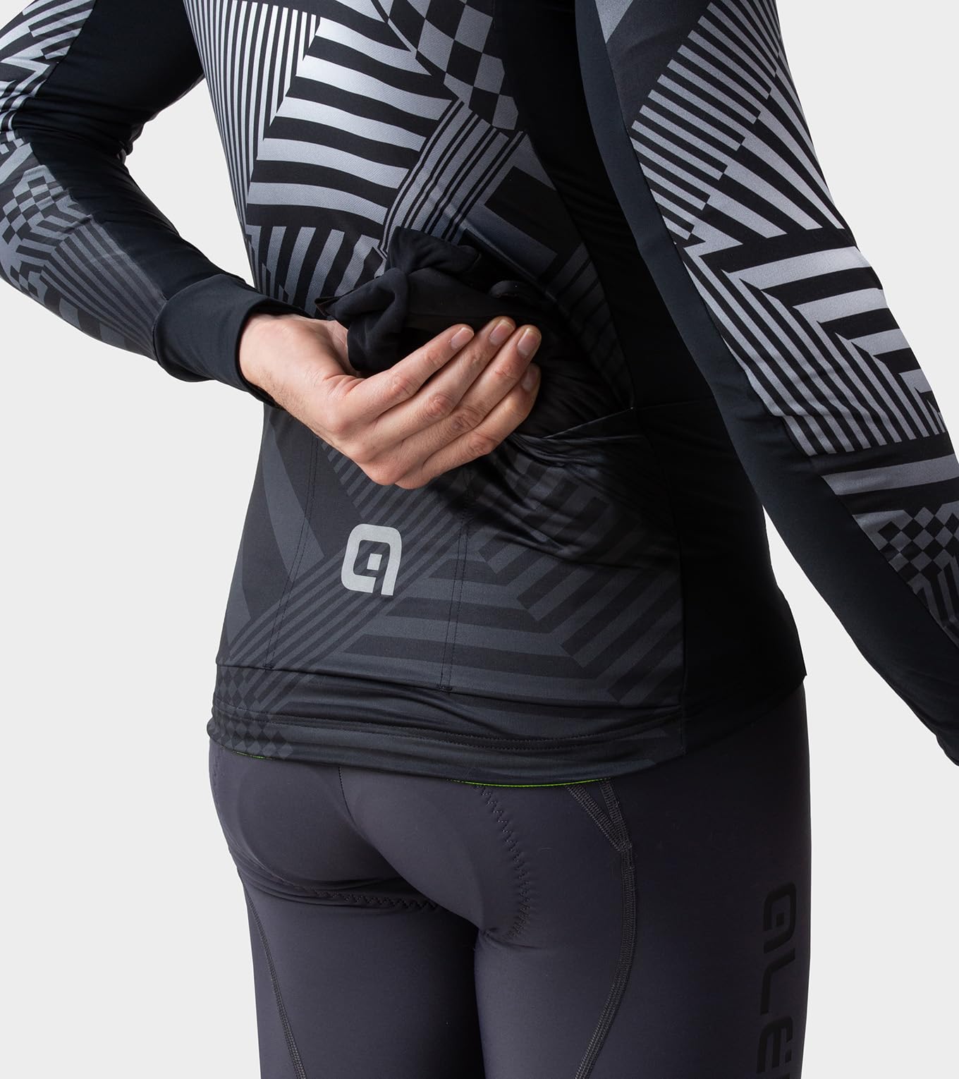 Ale' Pr-s Checker Long Sleeve Maglia da Ciclismo Uomo (Pacco da 1)