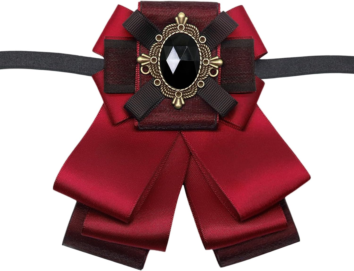 Rhinestone Bow Ties for Men, Adjustable Pre-tied Bowties Men, Mens Bow Tie Retro Women for Wedding Party Banquet