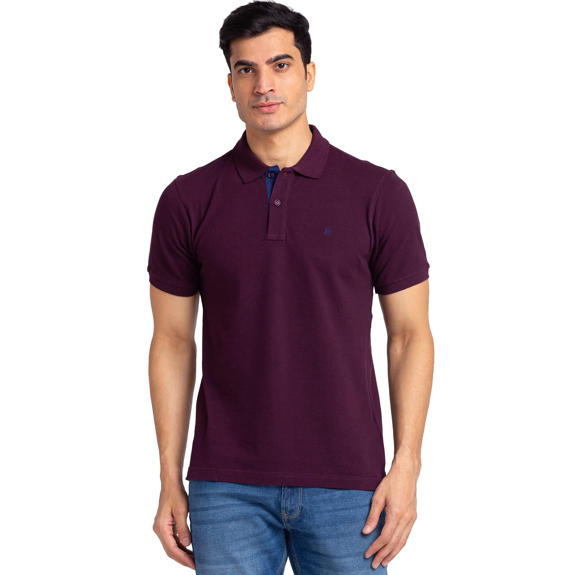 Raymond Men Cotton Solid Regular Fit T-Shirt
