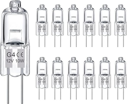 Miniatura 8 de GY6.35 - Bombillas halógenas de 2 pines 12 V 35 W T4 tubular tipo JCD GY6.35 base bi-pin regulable 2700 K blanco cálido cápsula bombillas para luz