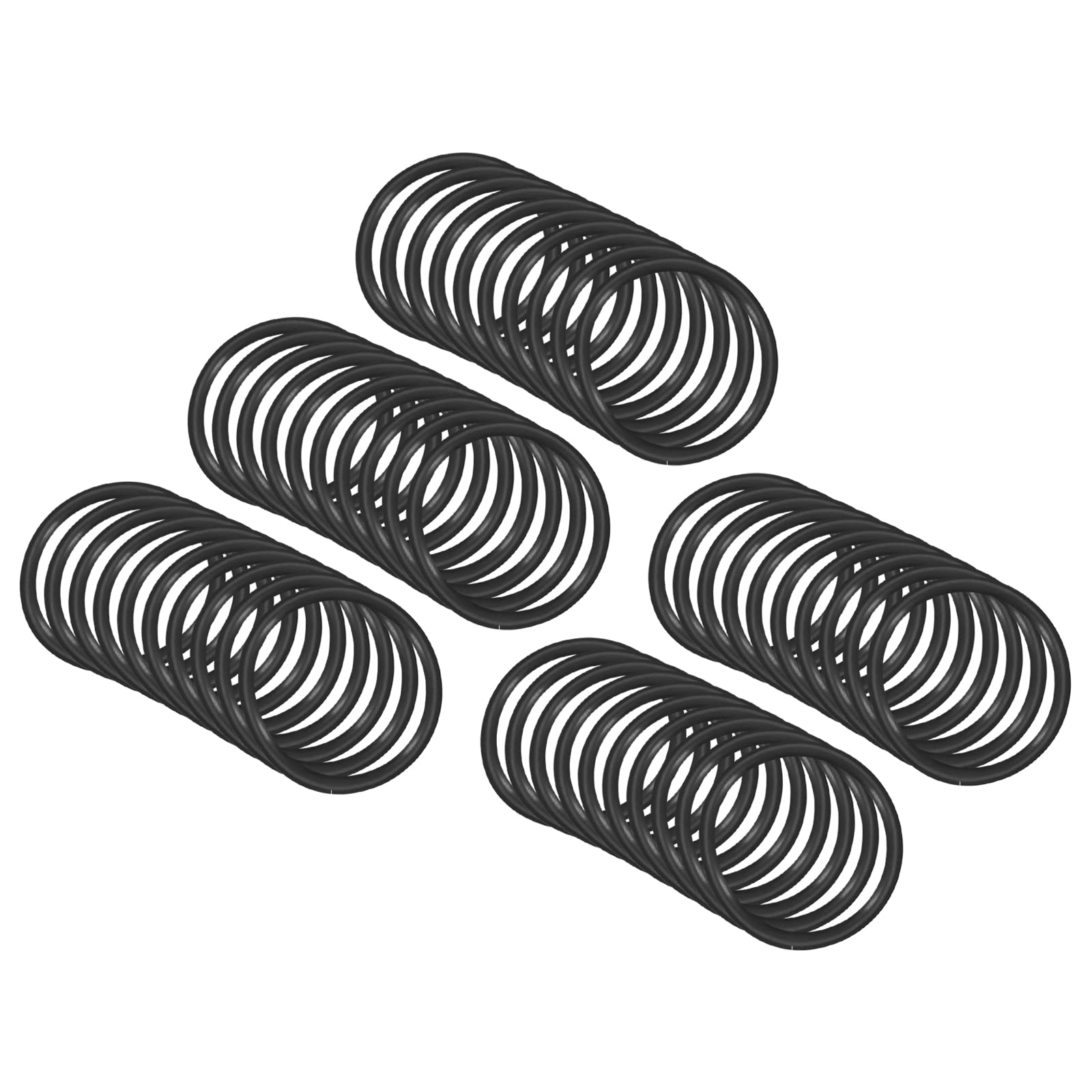 QUARKZMAN Nitrile Gomma O-Ring 8mm x 6mm x 1mm Guarnizioni di Tenuta Anelli Rubinetti Rotondo Guarnizione Rondella per Rubinetto Idraulica Riparazione Sigillatura Connessione, 50 Pezzi