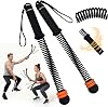 Ropeless Battle Rope with Adjustable Weights, Portable Silent Home Workout Equipment for Full Body Toning, Fat Burning & Cardio, Strength Training Gym Equipment for Arms, Core, Butt (Black)
