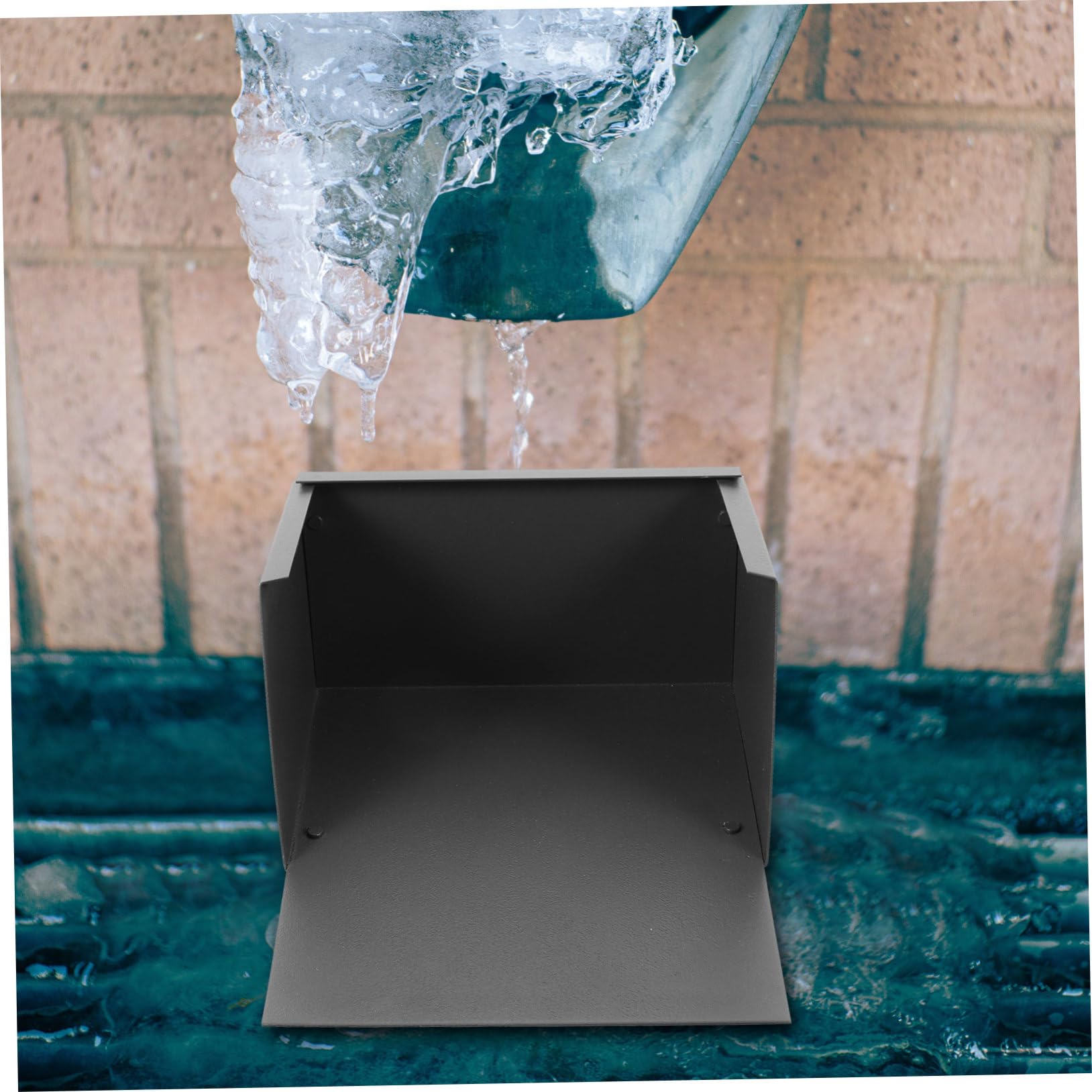 SEWACC Bajante de Lluvia de Aleación de Aluminio de Extensión en Canalón Antisalpicaduras Bloque Recolección de Agua Gran Capacidad y Exteriores