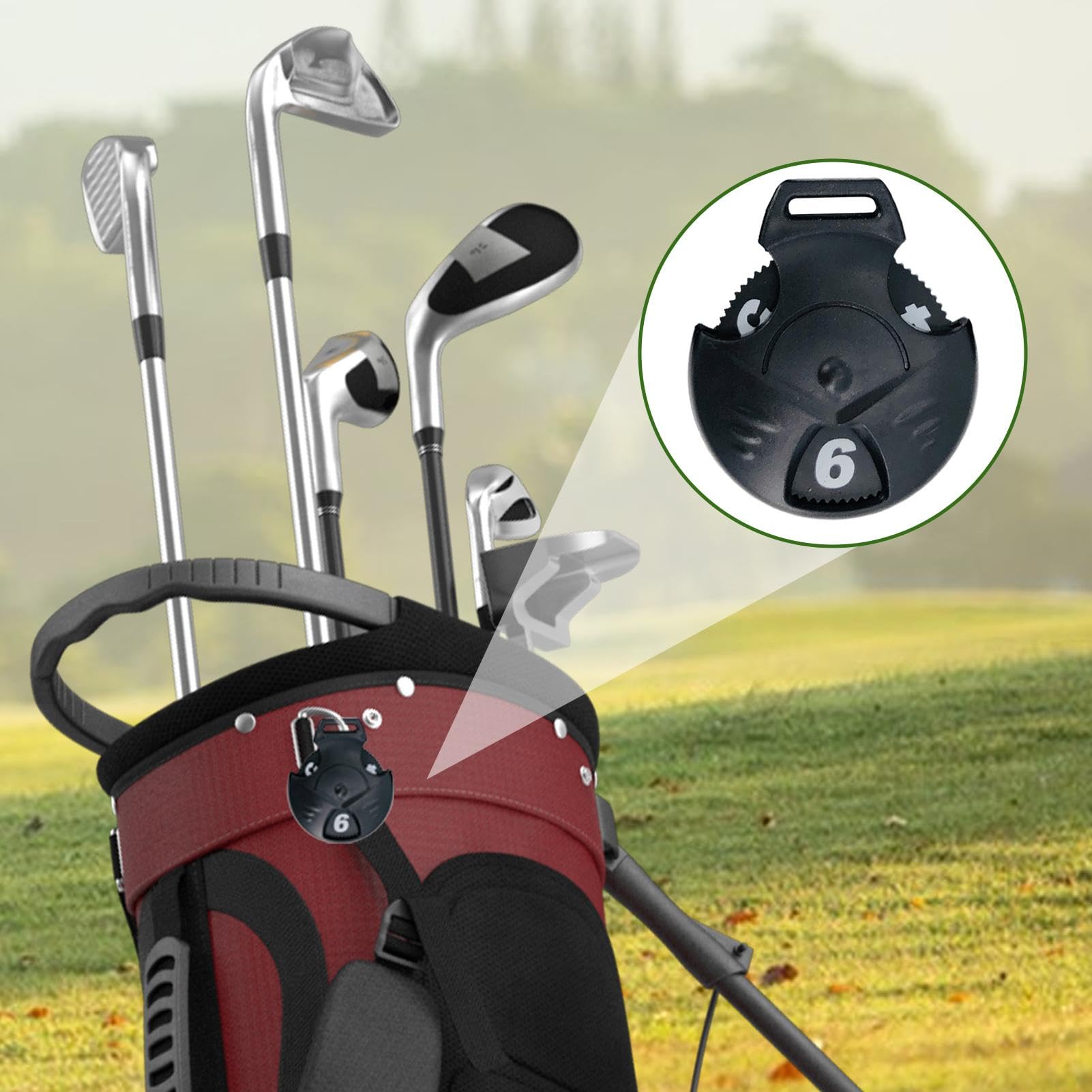 Nummernetiketten für Golfkopfbedeckung, austauschbare Nummernetiketten - Austauschbare Nummernetiketten für Golfschlägerabdeckung, Hybrid-Golftaschen aus Holz Etiketten