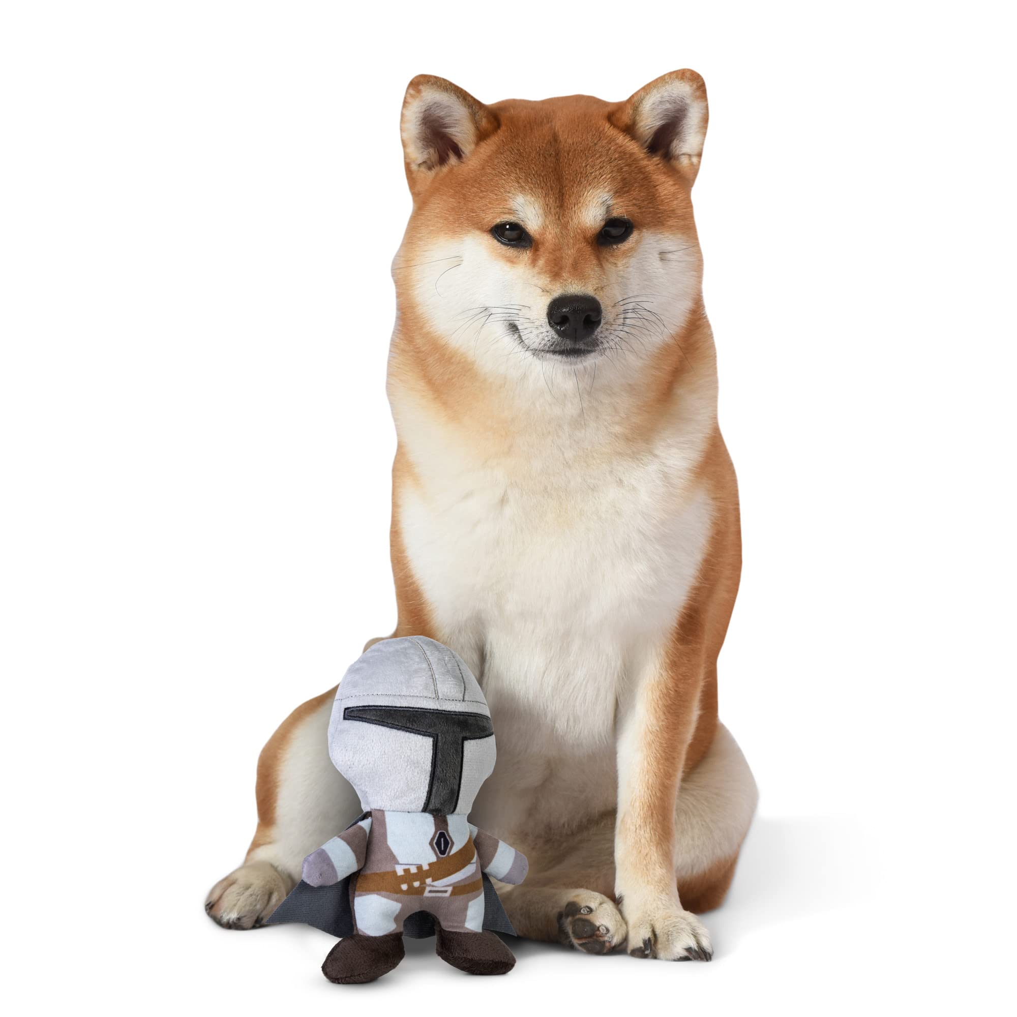 Star Wars for Pets Mandalorian Plüschfigur Hundespielzeug – weiches Quietschspielzeug aus Stoff für alle Hunde – offiziell lizenziert – 15,2 cm