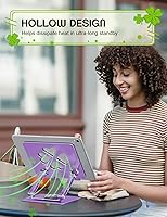 Vista 3 de Tablet Stand for iPad,360° Rotating Desktop Holder - Aluminum Adjustable & Foldable Desk Holder for iPad Pro 12.9/11,Air 10.9,Samsung Tab