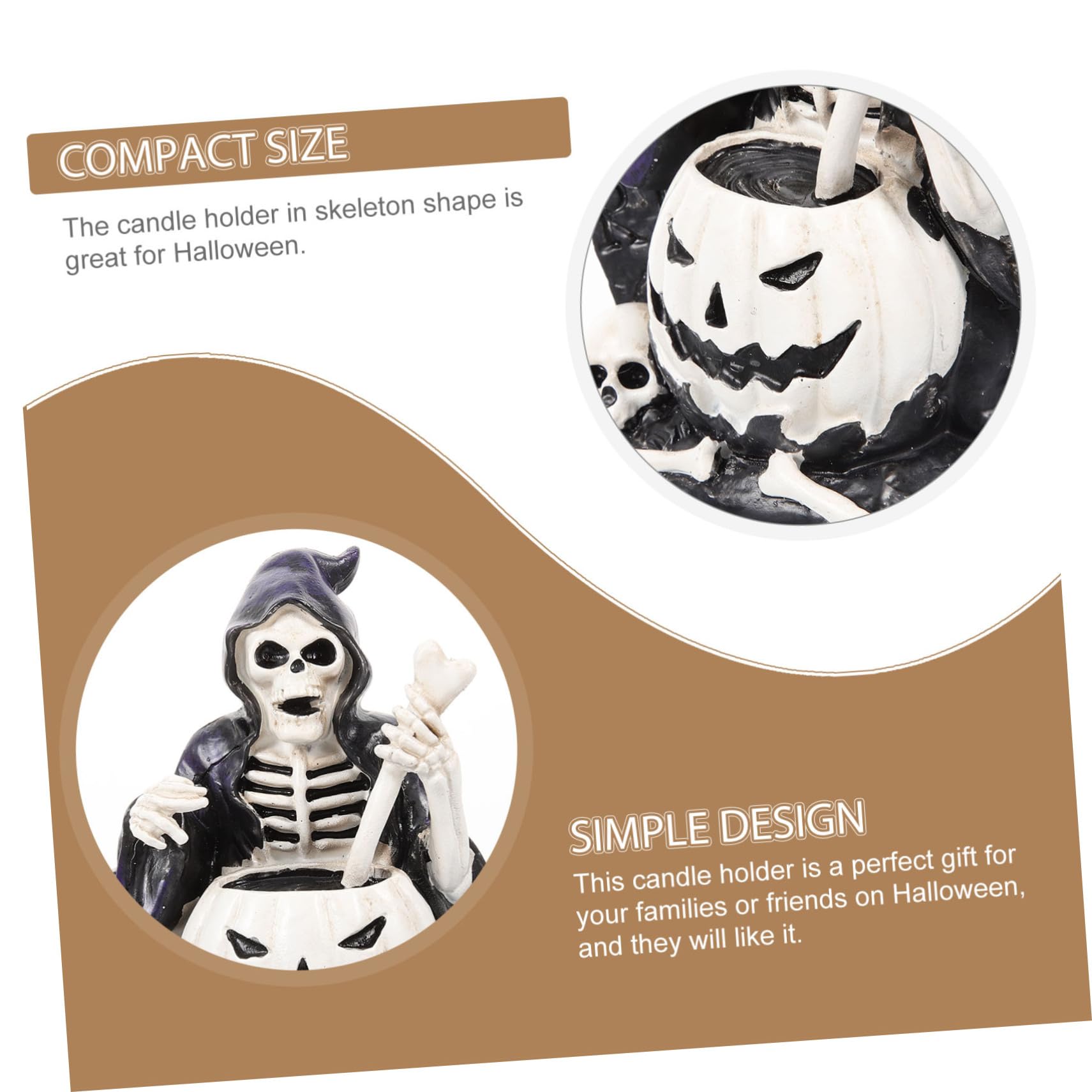 Gatuida 5pezzi Decorazione Scheletro Per Halloween Spettrale Per Uffici e Accessorio Per Inquietanti e Scene