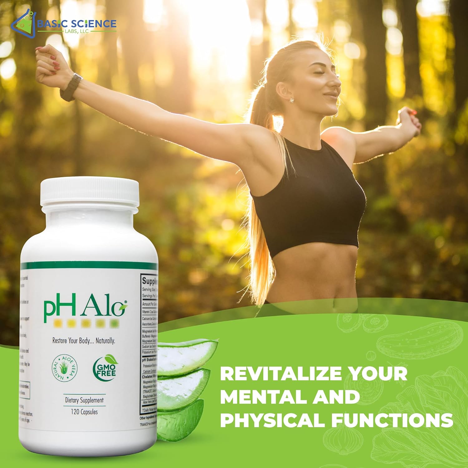 pHAlo pH Balance Supplement Pills - Magnesium, Bicarbonates Capsules for Alkaline Balance - Natural Treatment for Focus, pH Balance, Gut Health, Performance and Recovery - Image 3