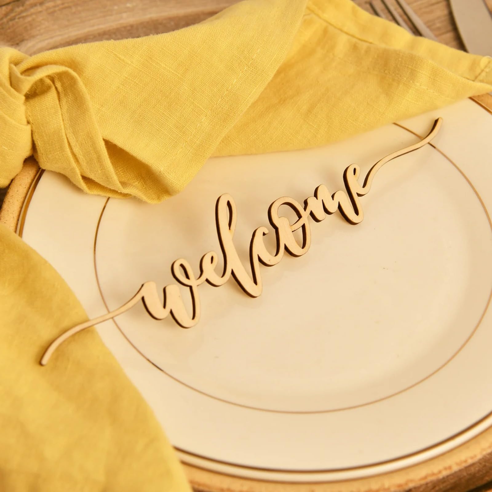 Targhette personalizzate per matrimoni, segnaposto, targhette personalizzate in legno, nome dei luoghi, etichette per nome degli ospiti, festa di compleanno (70 pezzi)