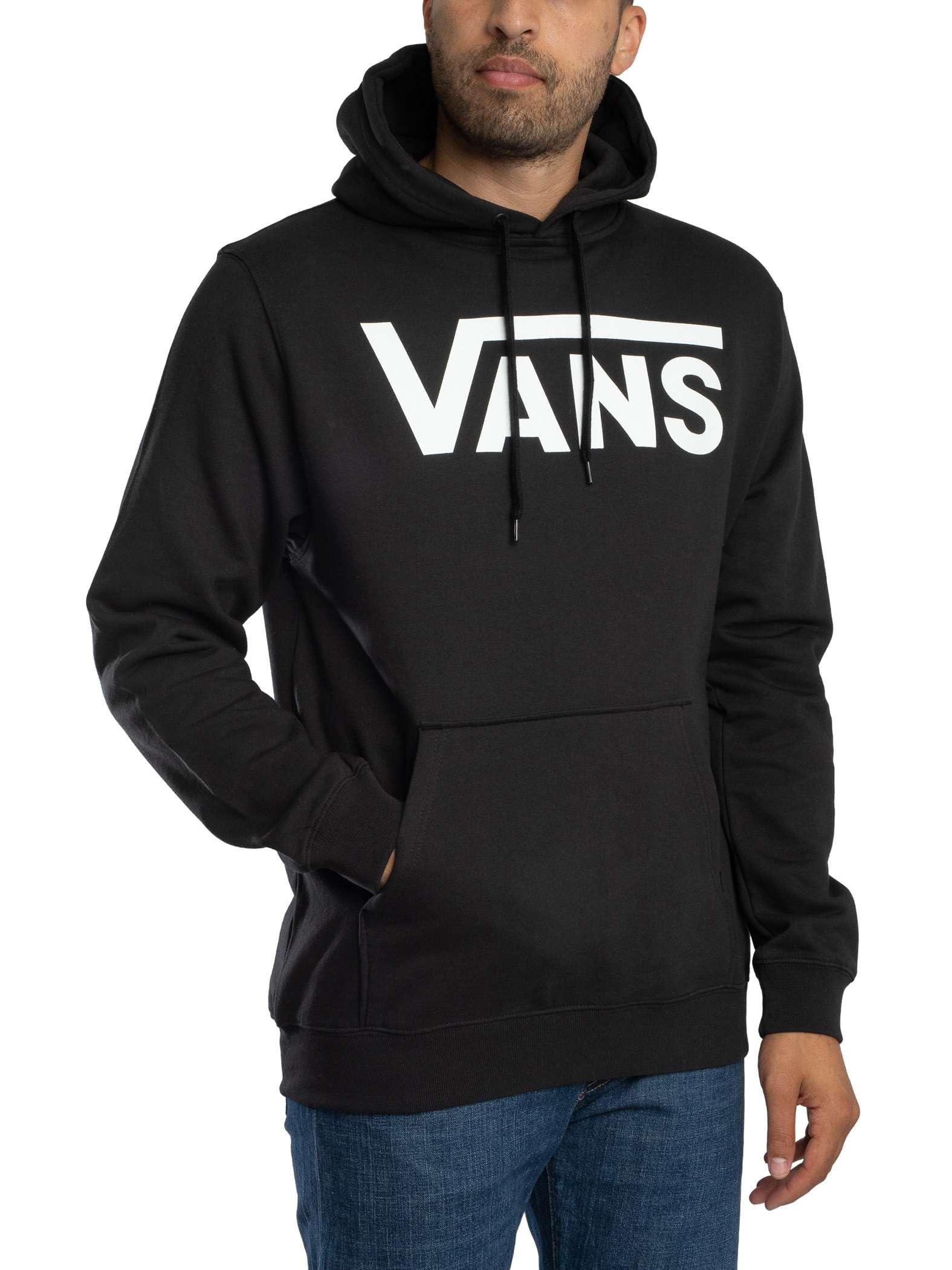 Vans Men's Classic Pullover, Black-White, M