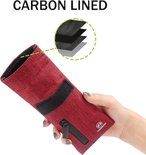 Vista 4 de FIREDOG Bolsas a prueba de olores, bolsa con forro de carbono a prueba de olores para perros, probada de 3 x 6 pulgadas, bolsillo de almacenamiento