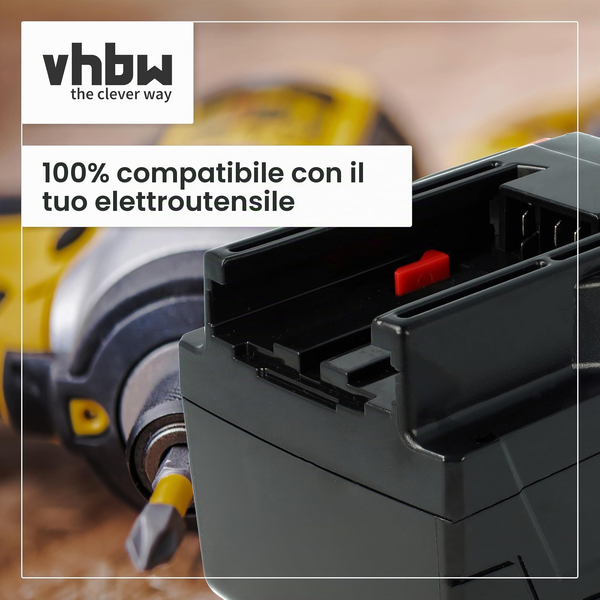 vhbw Batteria sostituisce AEG/Milwaukee M28B, M28 B, M28BX, M28 BX, MC 28, MC28 V per attrezzi da lavoro (3000mAh, 28V, Li-Ion)