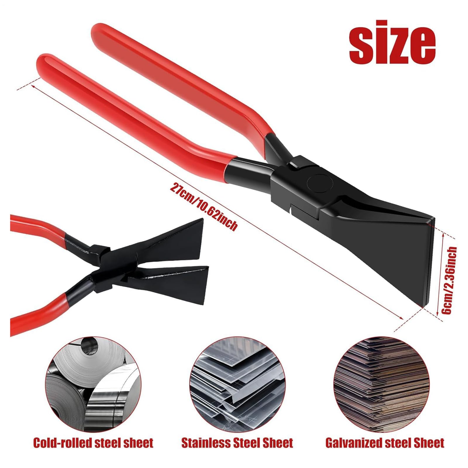 Hand Seamers Sheet Metal Tool | Sheet Metal Tool,Pliers, Garden & Hand Tools For Bending Flattening Brake For Metalworking Duct Roofing Household