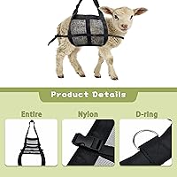 Vista 3 de 1 cabestrillo de pantorrilla para animales de pesaje de 50 libras, báscula de peso colgante para recién nacidos, con correas para bebé, ternero
