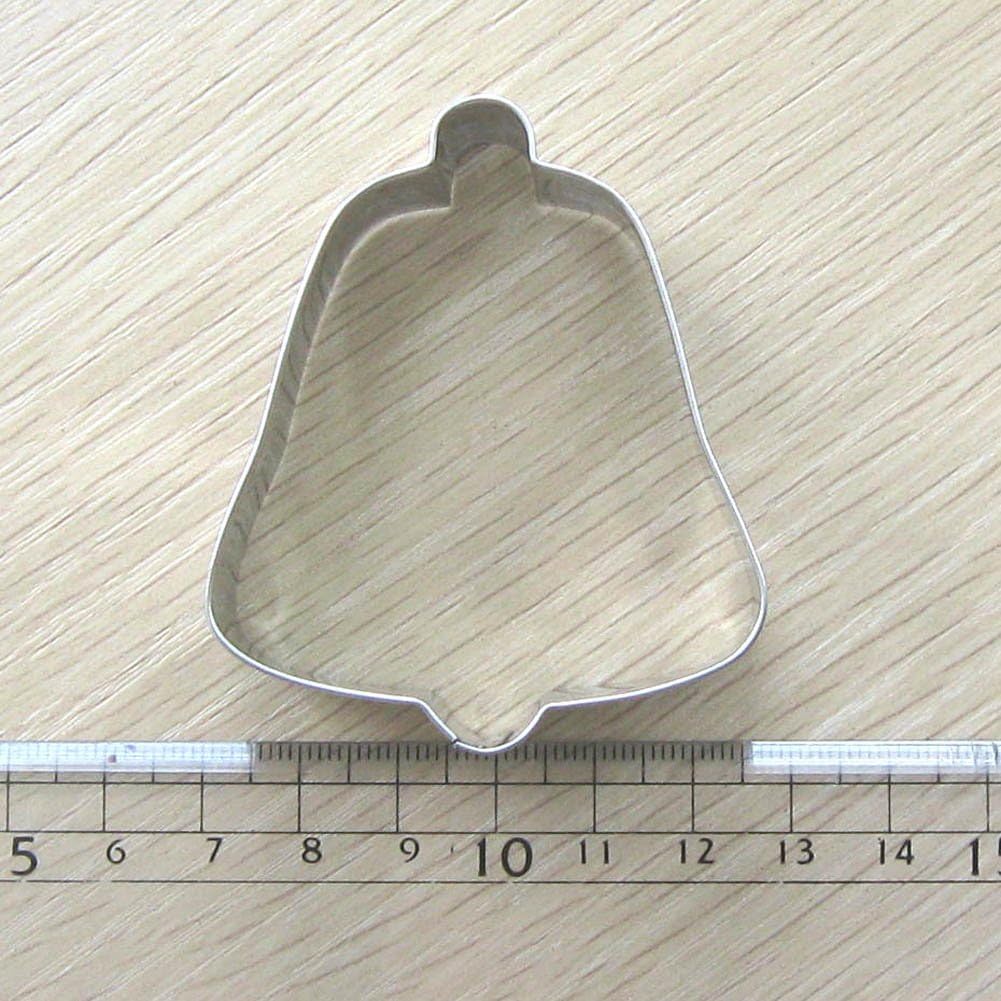 Nagao Cookie Cutter, Stainless Steel, Bell, Medium, Set of 10
