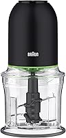 Braun EasyPrep CH3012BK Mini Food Processor, 4-Cup Black QuadBlade Chopper for Chopping, Pureeing, Mayo & Ice Crushing