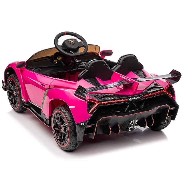 Coche eléctrico Infantil Lamborghini 12V con Licencia - Puertas Tipo Tijera - Mando a Distancia Parental