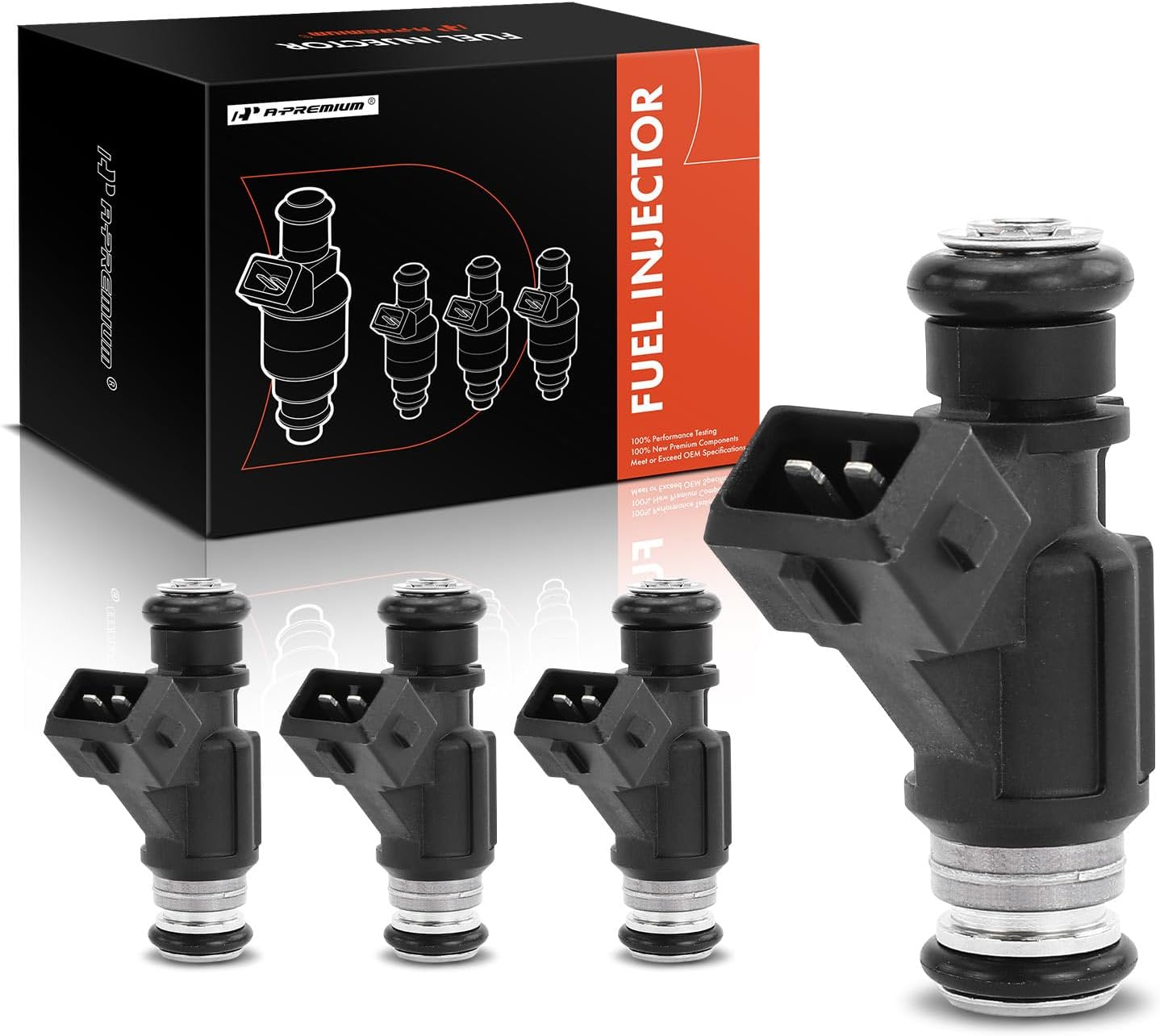A-Premium Fuel Injectors Compatible with Mercury Mariner 2002 2003 2004 2005 2006, Replace# 25335288 4-PC Set