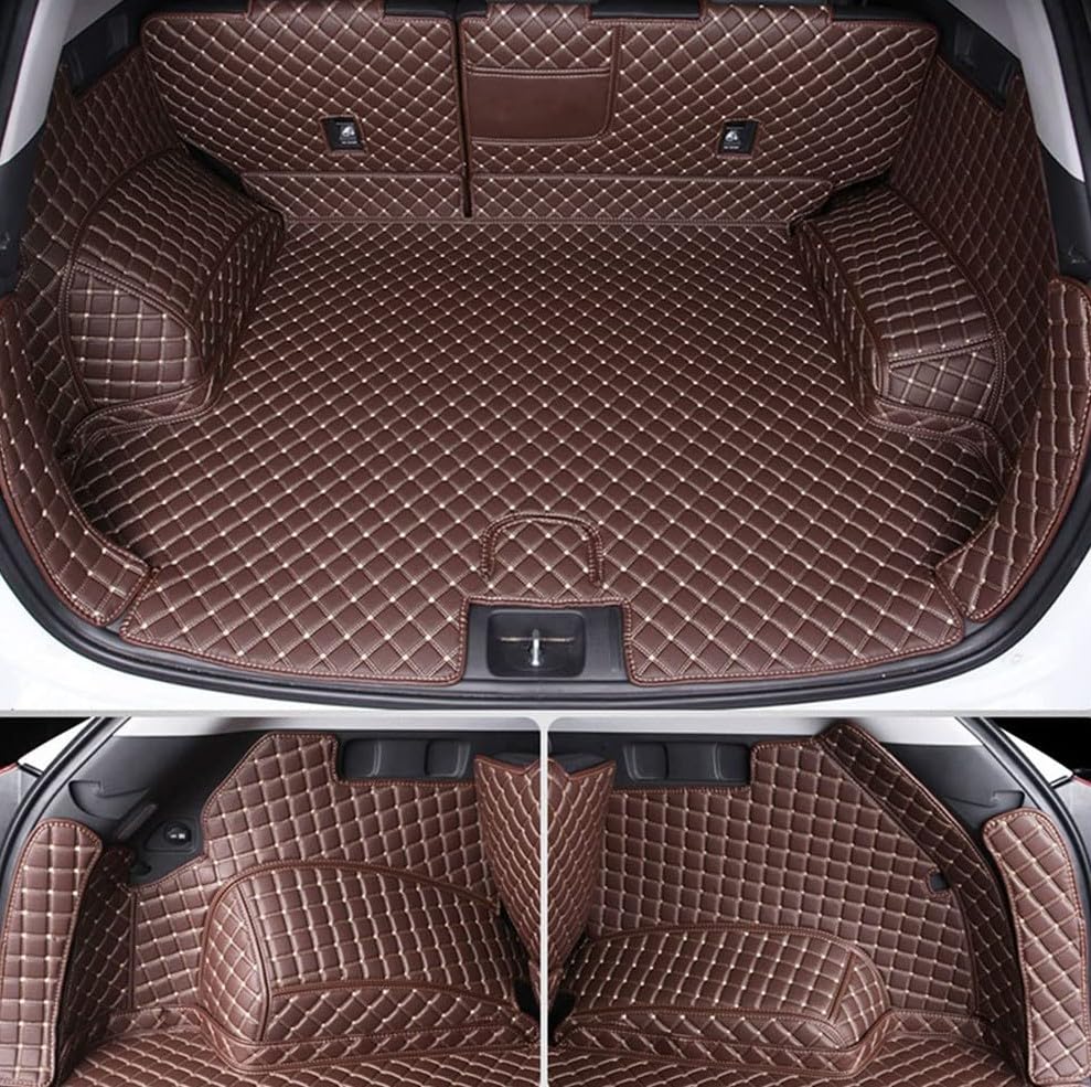 Tapis De Coffre Sur Mesure Pour Volvo XC90 2015-2025 - Noir Et Rouge, Imperméable, Antidérapant, Protection Anti-rayures