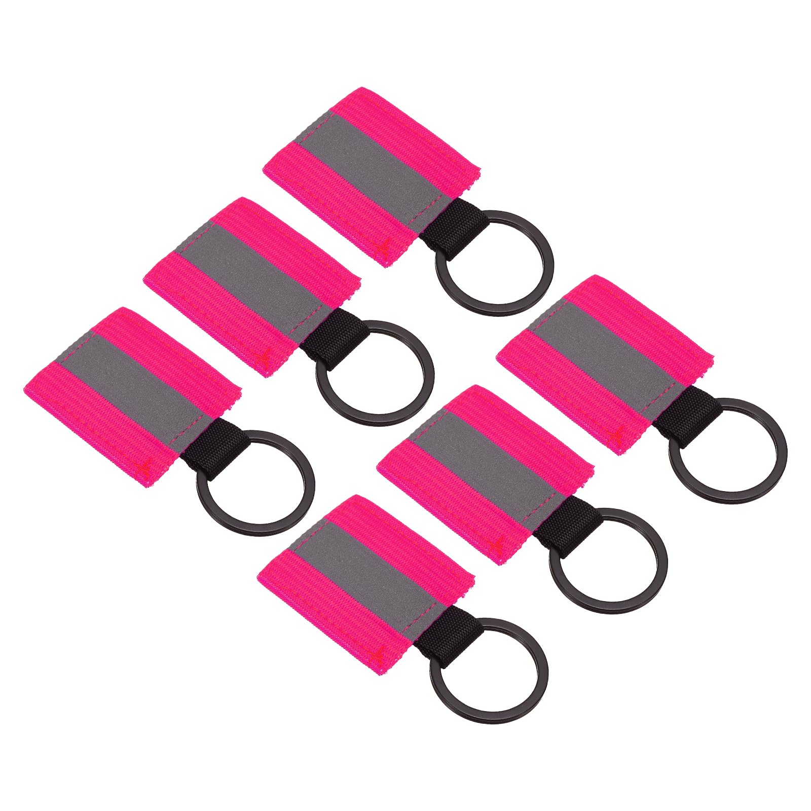 PATIKIL Reflective Keychain Tags, Reflective Zipper High Visibility Reflector Tags for Backpack Dog Collar