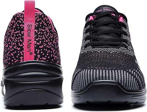 Miniatura 3 de Zapatos de jazz para mujer, con cordones, transpirables, con amortiguación de aire, suela dividida, atléticos, para caminar, bailar, plataforma