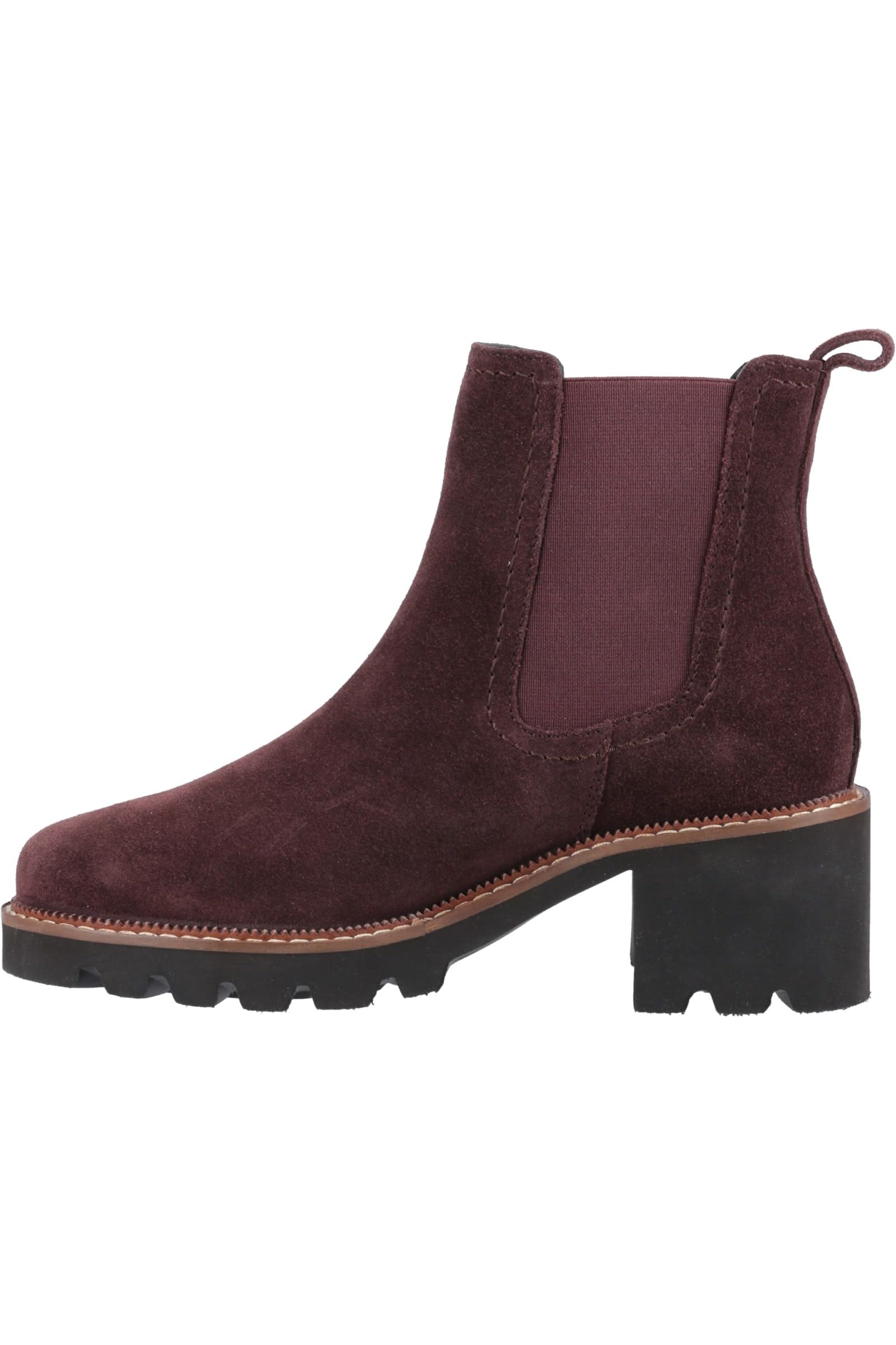 Hush Puppies Female Gaia Chelsea Boot, Plum, 5