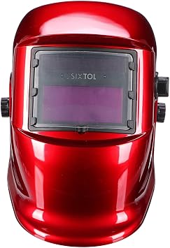 Welding MASK 2 Solar Automatic Darkening Welding Helmet Welding Mask Grinding Function Wide Shade 4/9-13 Welding Helmet for Tig Mig Arc Red