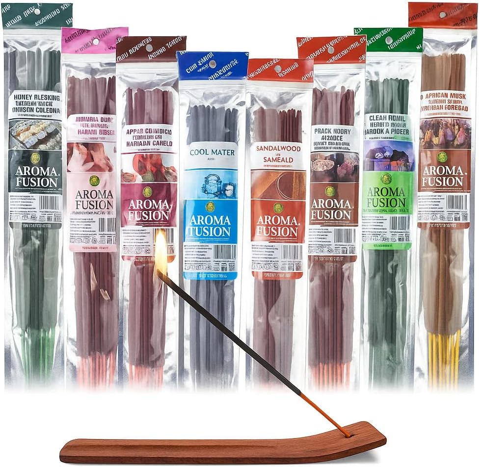 İthal El Yapımı Aromaterapi Tütsü Çubukları – 30 Adet (3 Aroma) + Tik Ağacı Tütsülük | Doğal Bitkisel, Kömürsüz Kimyasız | Meditasyon & Yoga, Negatif Enerji, Uzun Süre Yanan