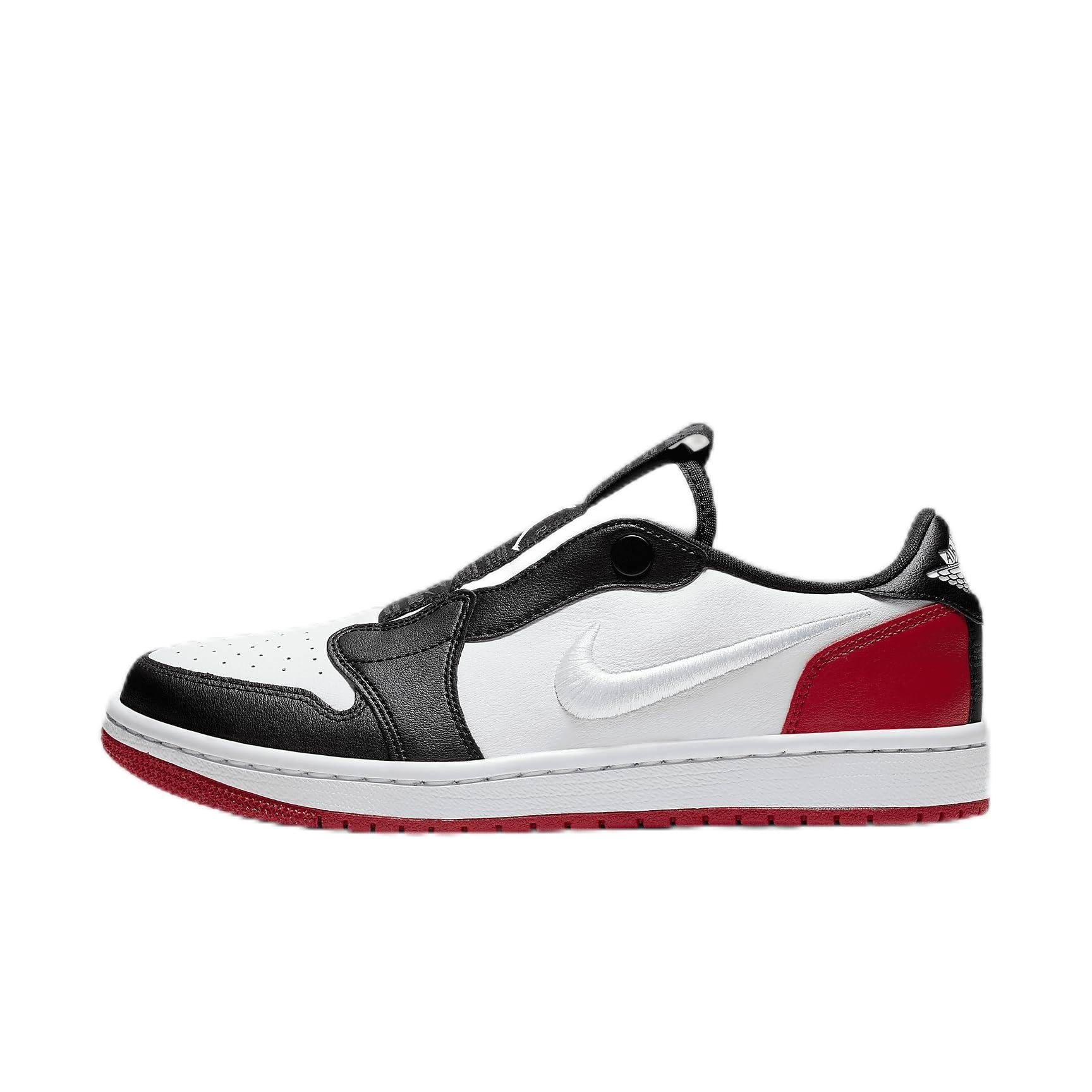 Nike Air Jordan 1 Retro Low Slip Women's Shoes (AV3918-102, White/White-Gym RED-Black) Size 5