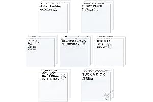 21 Pack Funny Daily Swear Word Sticky Notes: Daily Sarcastic Sayings Self-Adhesive Memo Pads