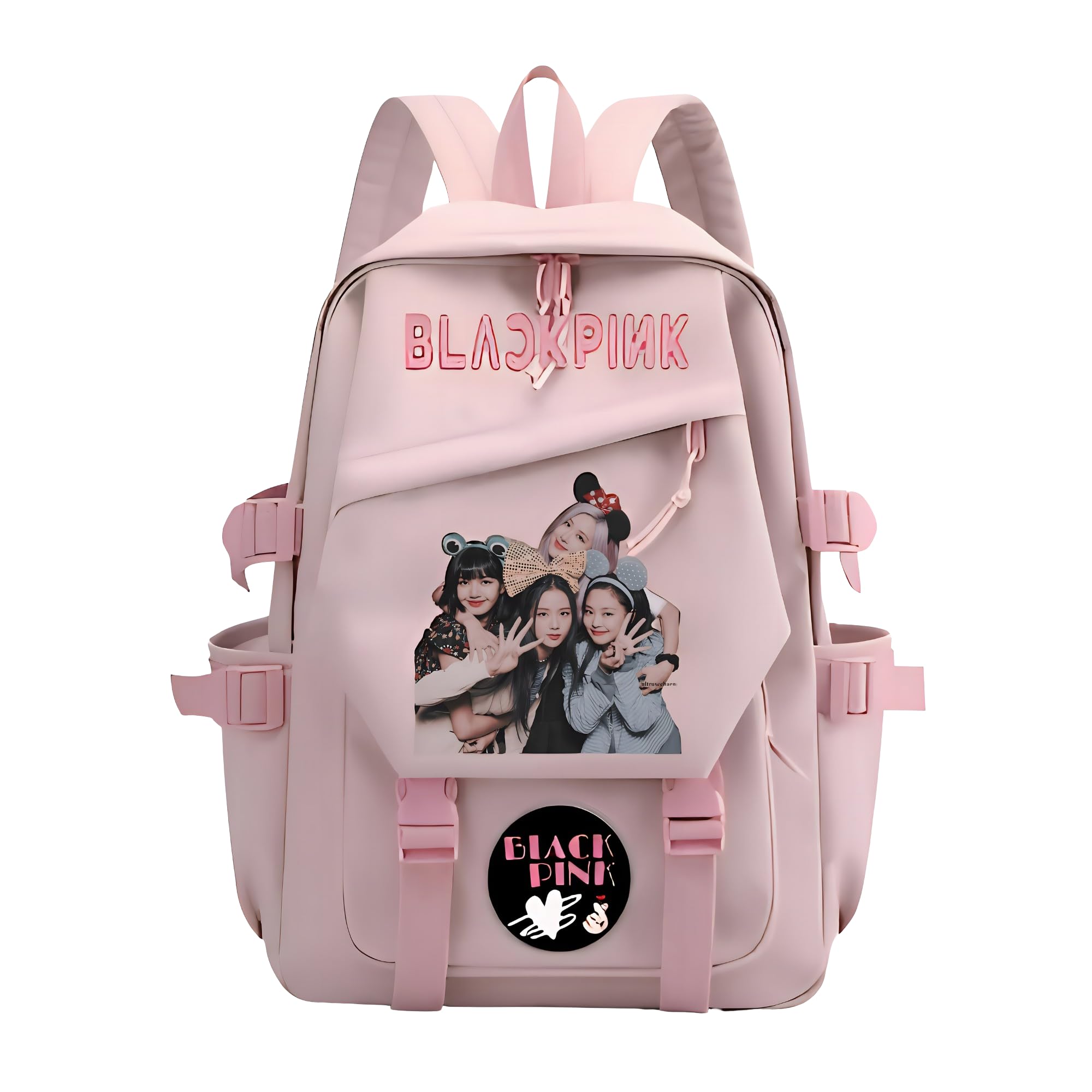 JAAIP Blackpink bag - blackpink merch black pink bag for girls stationery set school bag for girls merch, Pinkmembers Jisoo, Jennie, Rosé and Lisa-image-18
