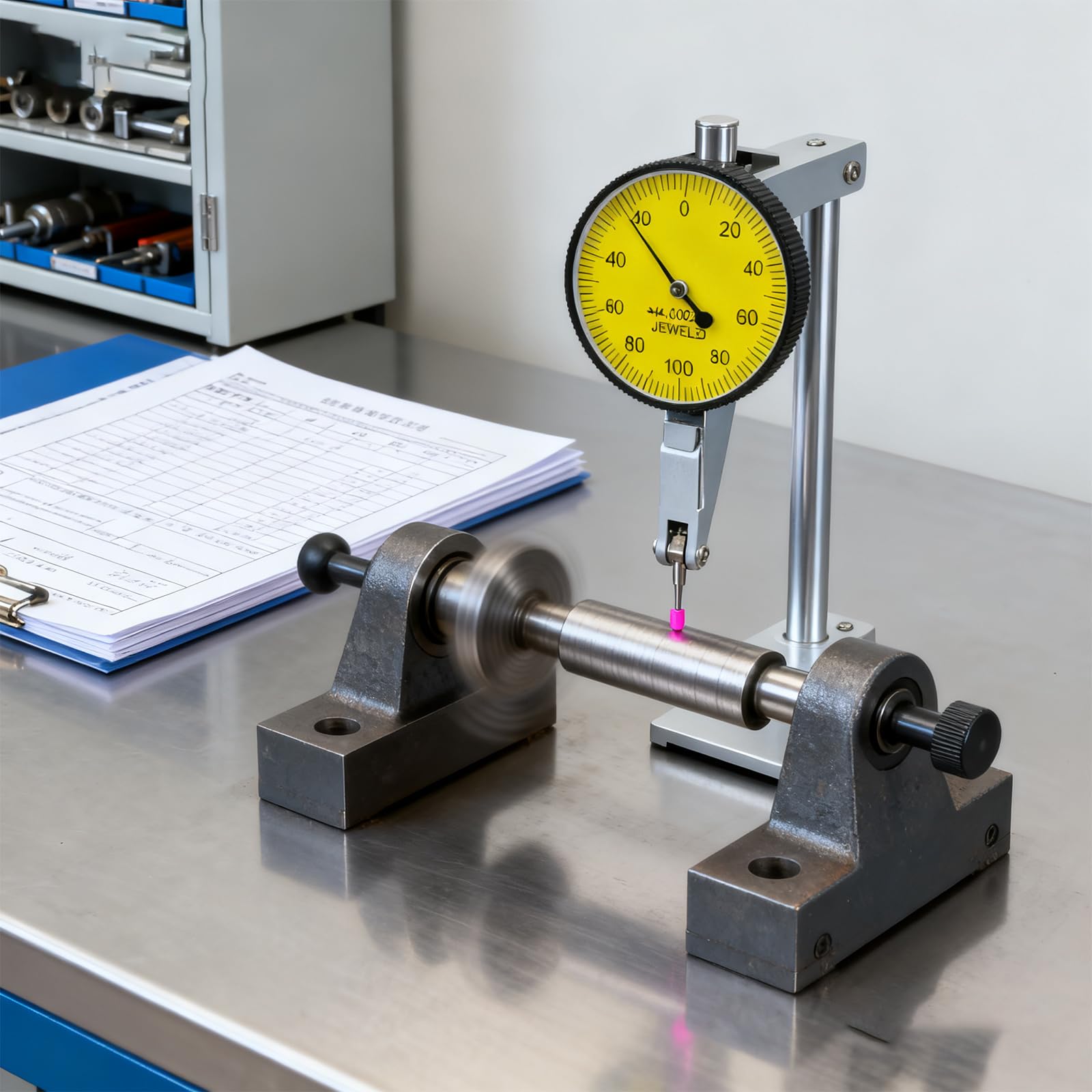 Indicateurs à cadran à levier de 0, 002 mm de qualité industrielle, finition de la jauge avec une échelle facile à lire, adapté ingénieurs, outil de mesure de précision