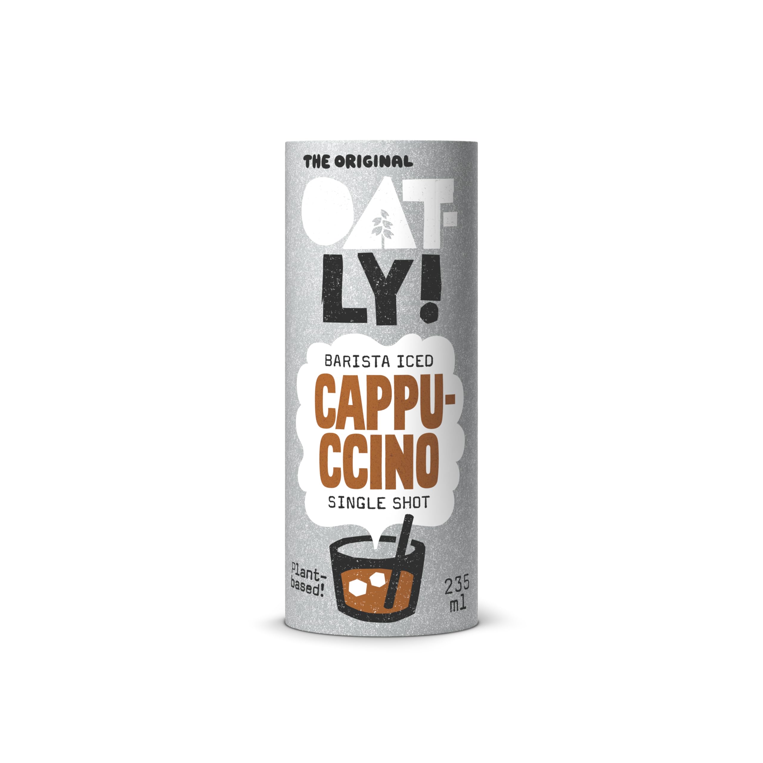 Oatly Organic Cappuccino Oat Drink 235ml | Ready-to-Drink Organic Coffee Beverage | Dairy-Free Oat Milk Coffee | Vegan | Imported-image-39