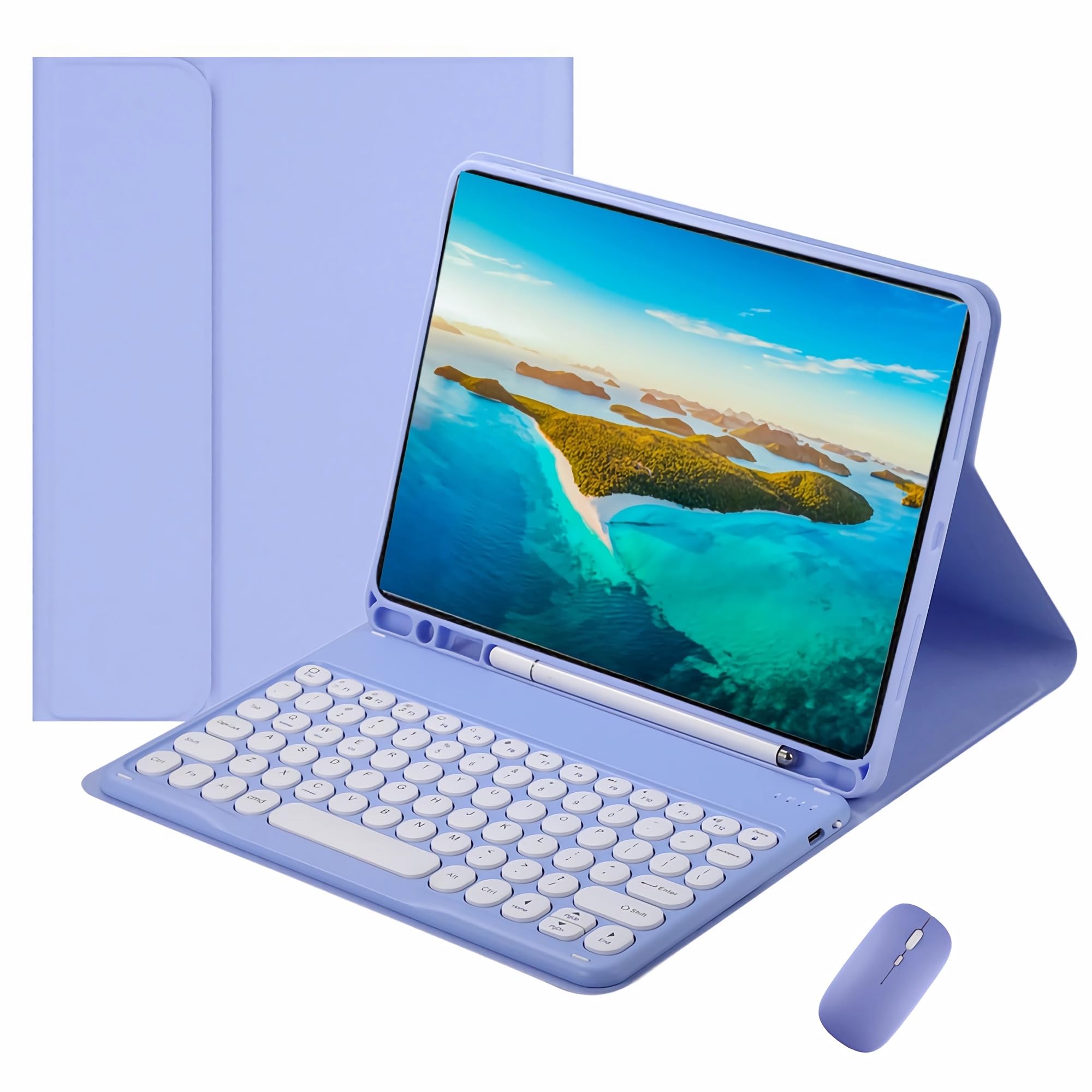 Clavier iPad Pro 11 2024 amovible avec souris et porte-stylet