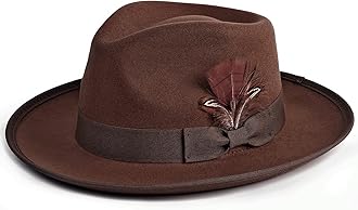 Fedora Hats for Men & Women Wide Brim Felt Hat Dress Panama Trilby Hats
