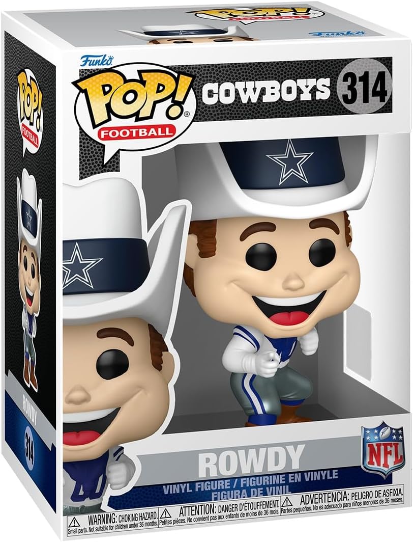 Funko Pop! NFL Mascots: Cowboys - Rowdy - NHL Mascots and Marks - Collectable Vinyl Figure - Gift Idea - Official Merchandise - Toys for Kids & Adults - Sports Fans - Model Figure for Collectors