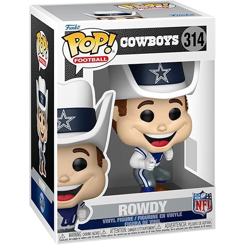Funko Pop! NFL Mascots: Cowboys - Rowdy - NHL Mascots and Marks - Collectable Vinyl Figure - Gift Idea - Official Merchandise - Toys for Kids & Adults - Sports Fans - Model Figure for Collectors