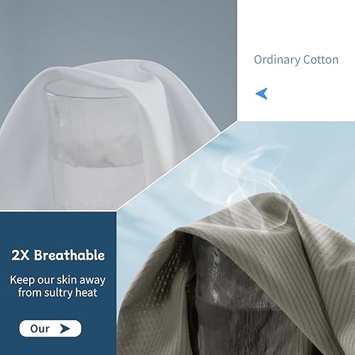 Miniatura 10 de Shilucheng - Juego de sábanas de bambú transpirable y refrescante, 1800 hilos, súper sedosas, suaves, con 16 pulgadas de profundidad, lavable a