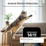 Tenda 2K Caméra de sécurité intérieure pour Baby Monitor, WiFi 6 Caméra pour la sécurité à domicile, 360° Pan/Tilt, 2-Way Audio, détection de mouvements, vision nocturne, nuage & SD Stockage des cartes (CP3-V3.0)