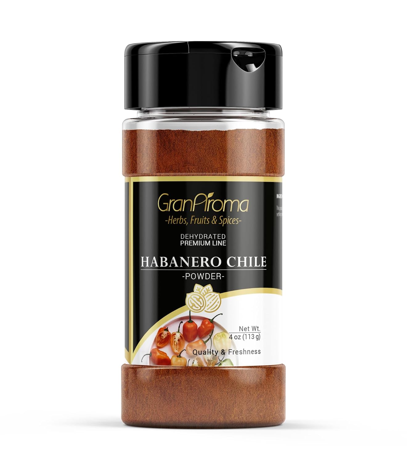 GranAroma Habanero Chile Powder, Hot & Spicy, Soups & Sauces (1.37 Pound)